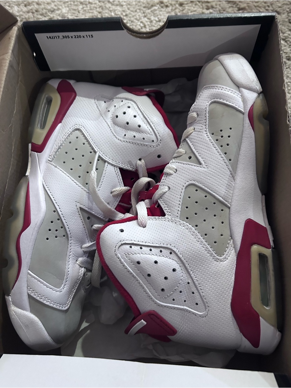 Jordan White & Pink Retro Basketball Sneakers